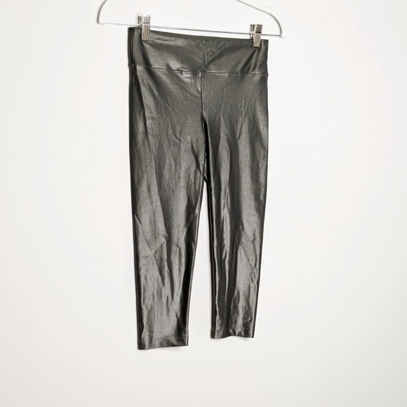 KORAL • Gunmetal Lustrous Hi Rise Capri Leggings M - Picture 3 of 8
